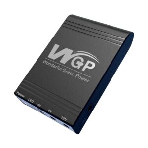 ДБЖ для мережевого обладнання 9V-12V WGP MiniUPS DC 10400mAh Black